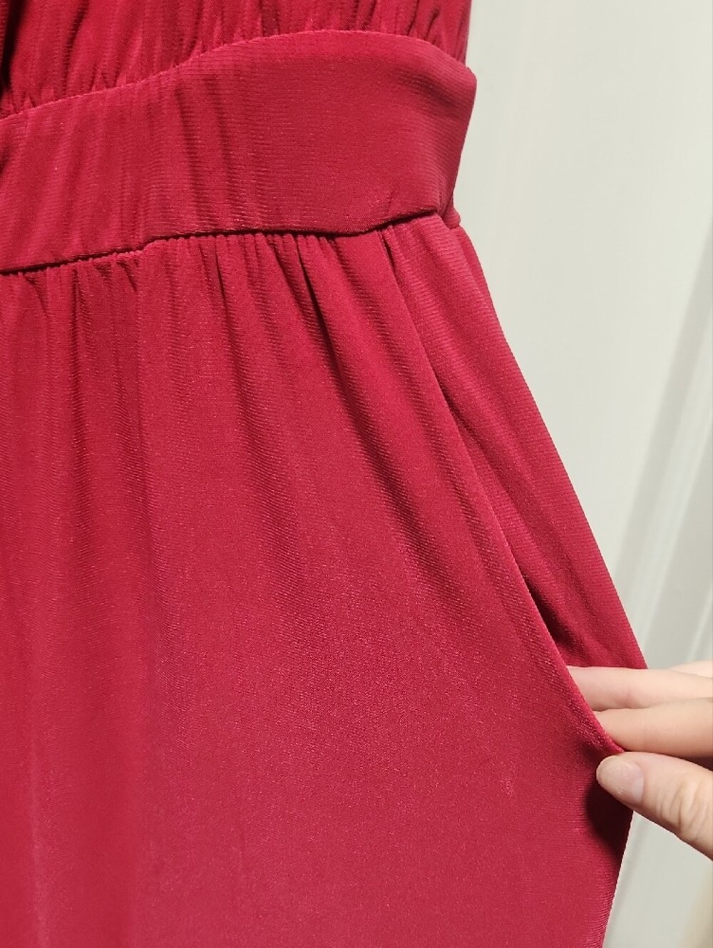 Kaileigh One-Shoulder Wide-Leg Jumpsuit - Rose Pink - Picture 2 of 4